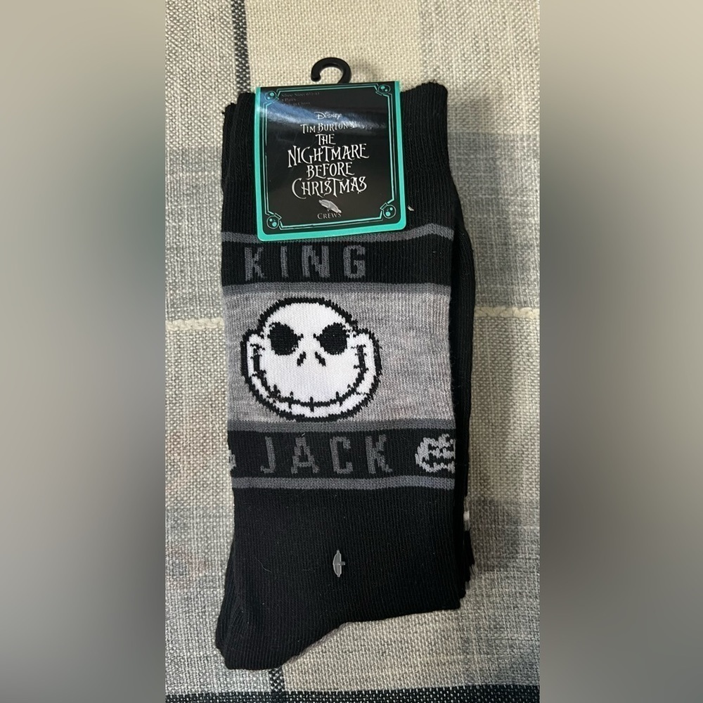 Nwt-disney’s Nightmare Before Christmas Men’s 2 pair Crew Socks